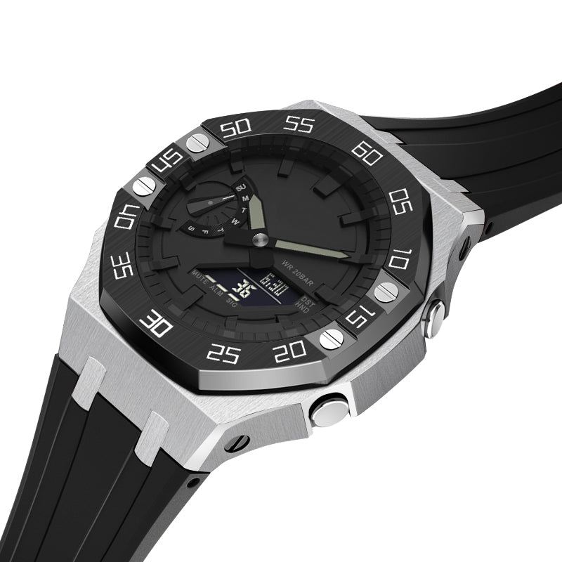 2100 MOD KIT-OAK4 NUMBERS BK SILVER-WH RS