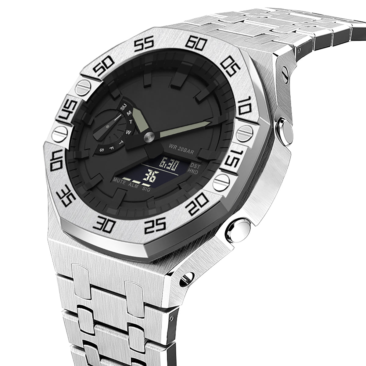 2100 MOD KIT-OAK4 NUMBERS SILVER-B SS