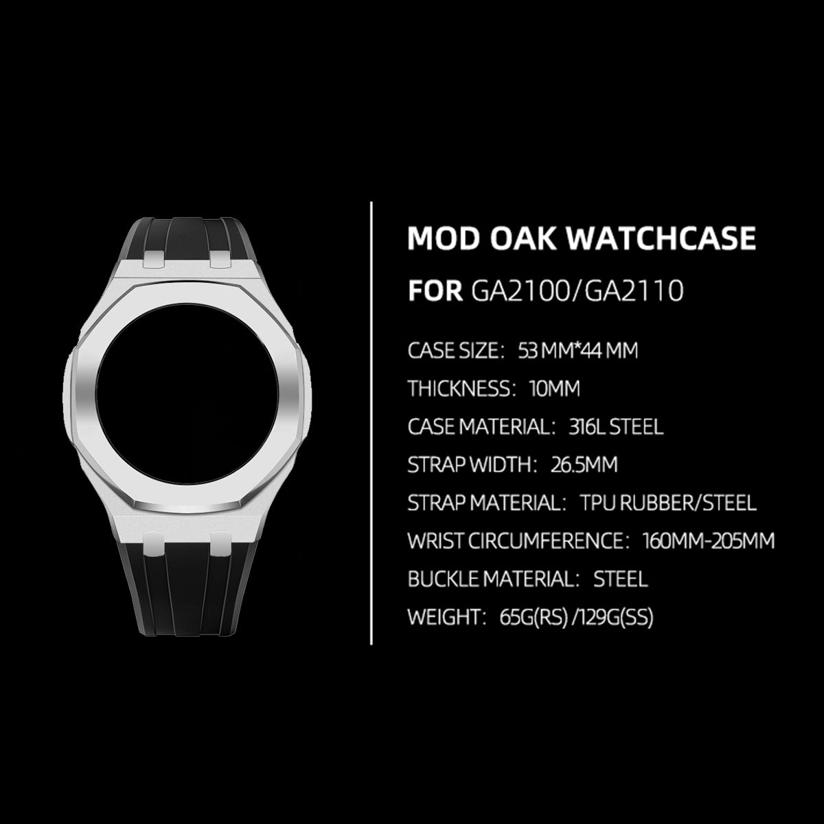 2100 MOD KIT-OAK3 BM SILVER SS