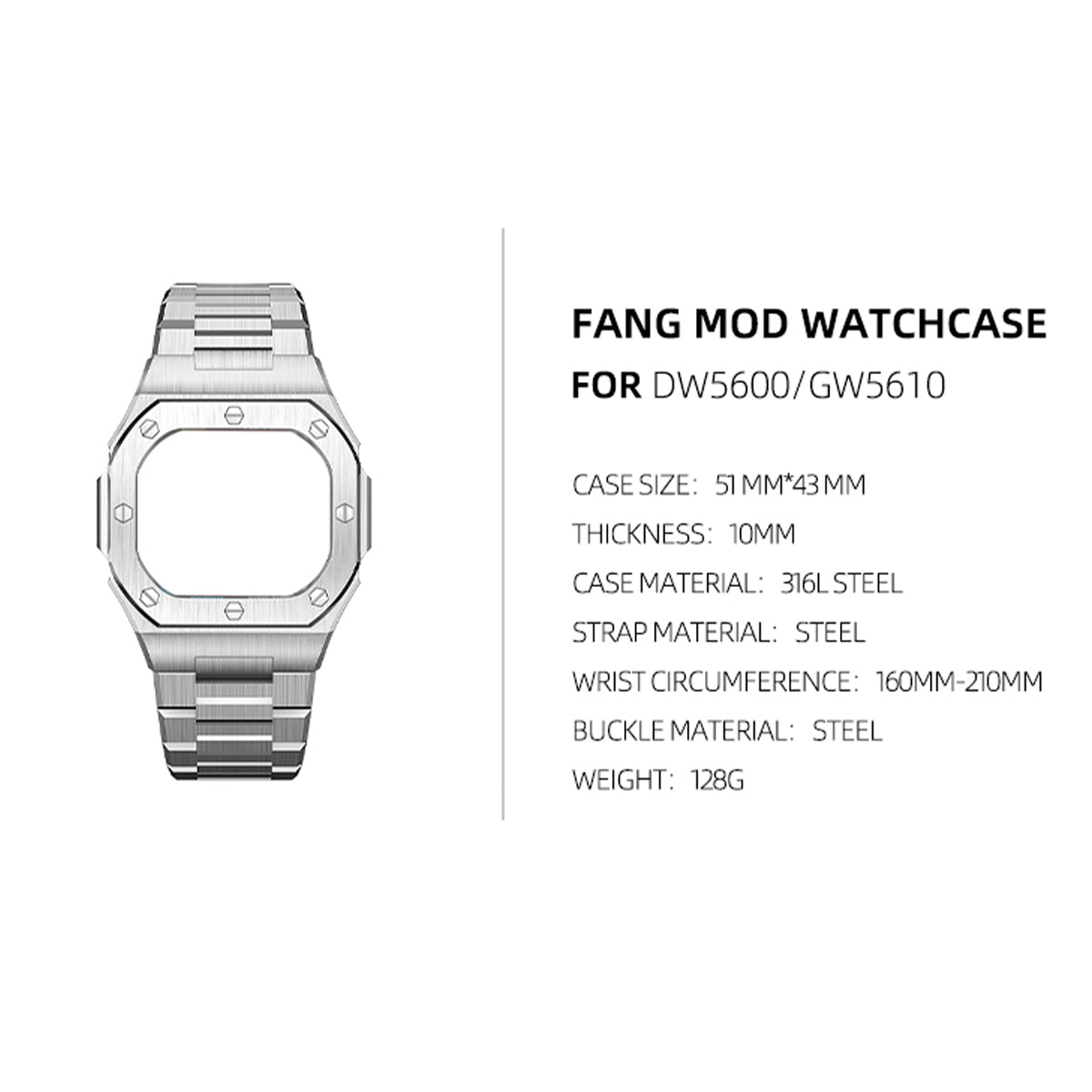 5600 MOD KIT-FANG B-SILVER SS