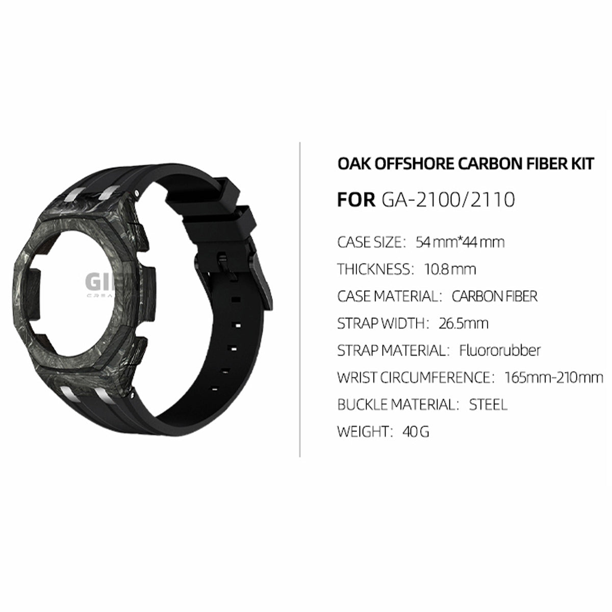 2100 MOD KIT-OAK OFFSHORE CARBON FIBER SILVER RS