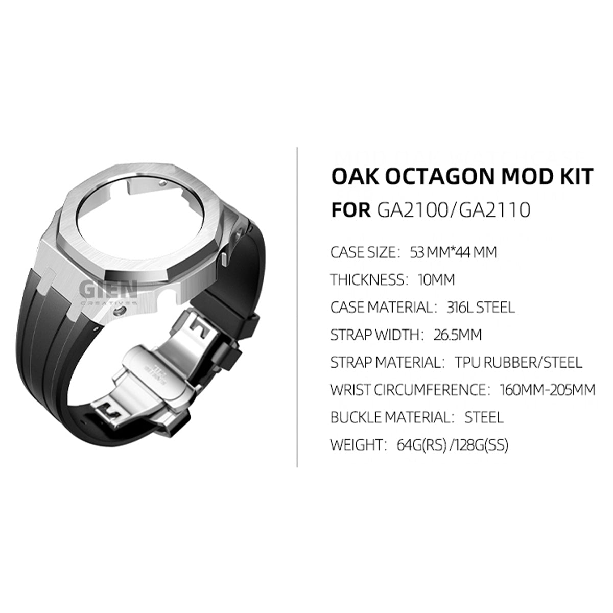 2100 MOD KIT-OAK4 NS ROSEGOLD SS