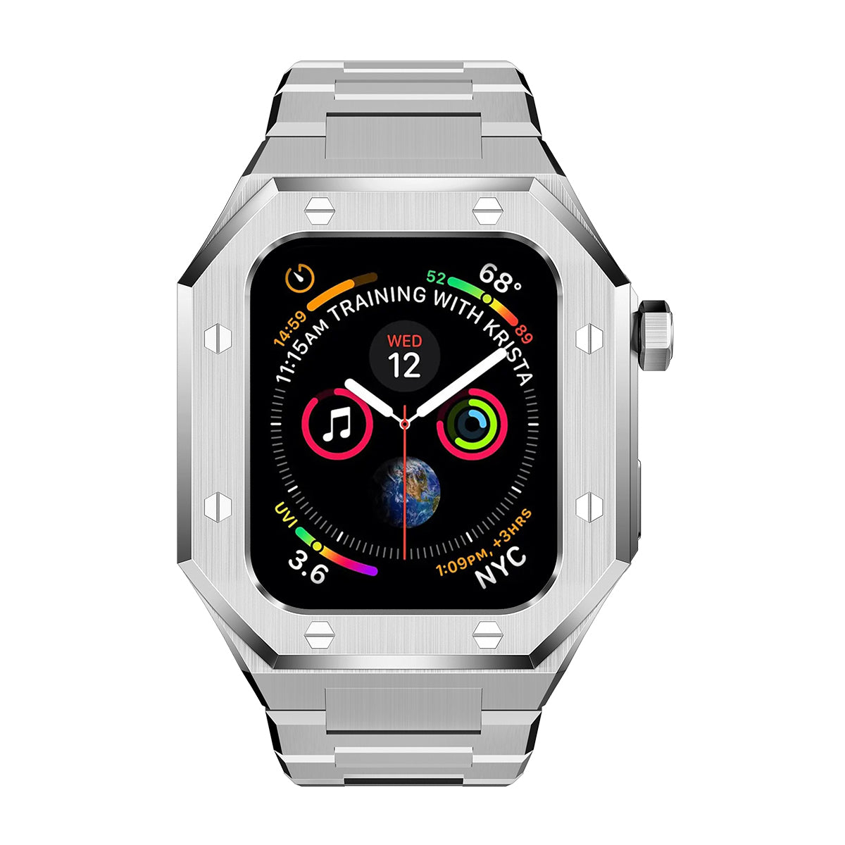 APPLE WATCH MOD KIT-ES SILVER SS