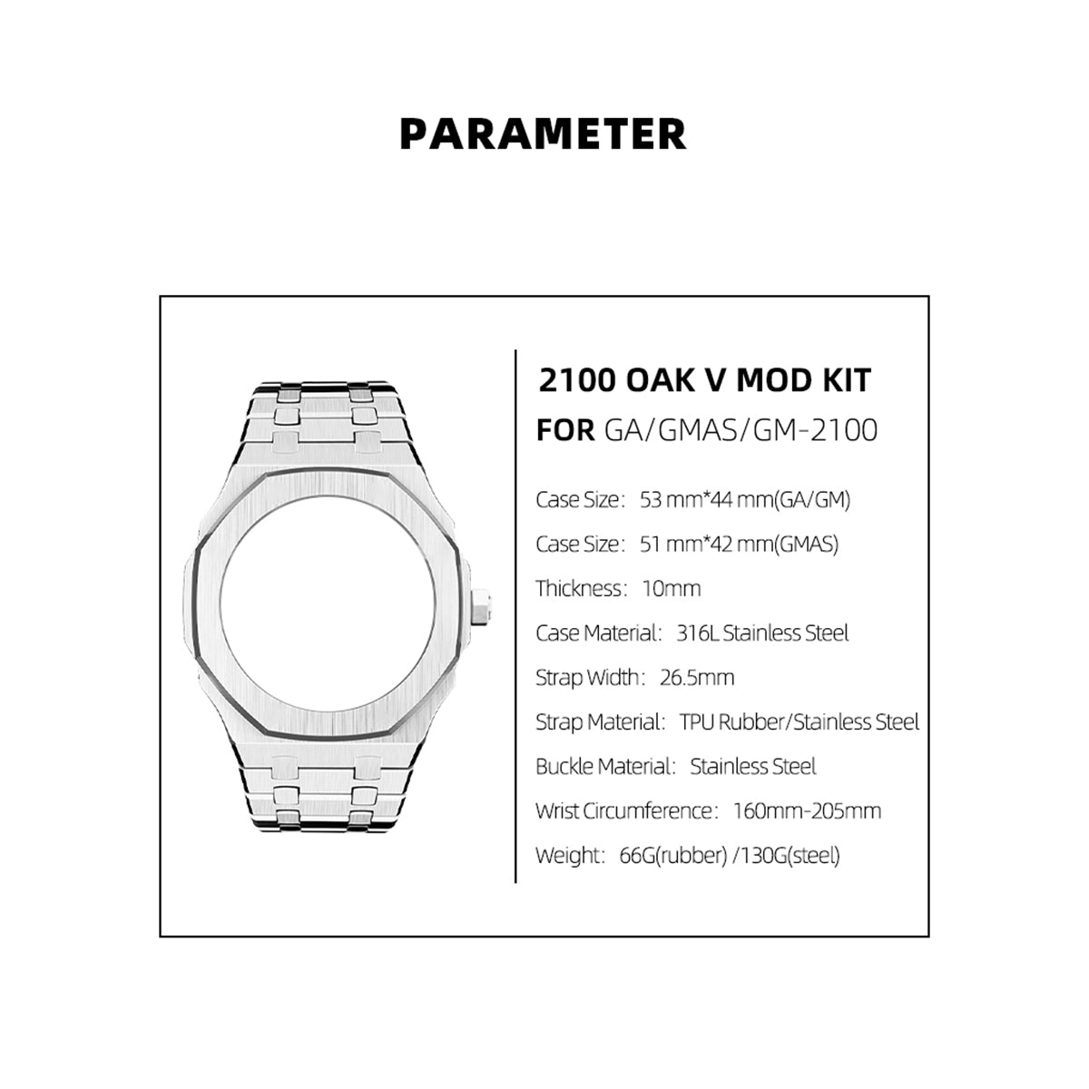 2100 MOD KIT-OAK5 GN-BLACK RS